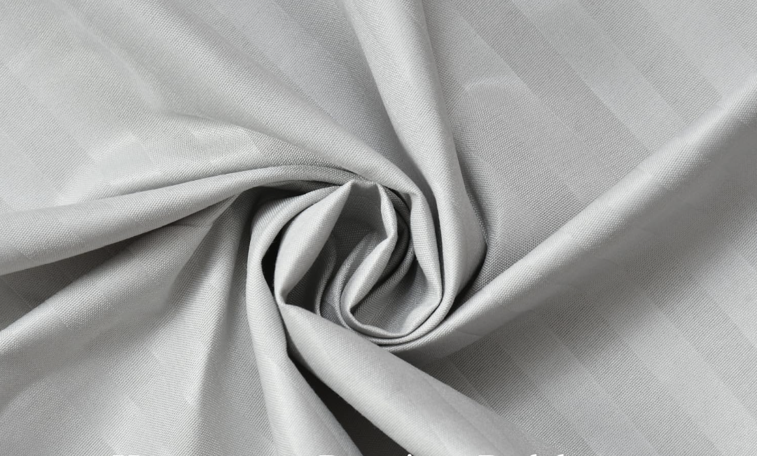 100% Pure Cotton Solid Stripe Bedsheet (410 Thread Count)