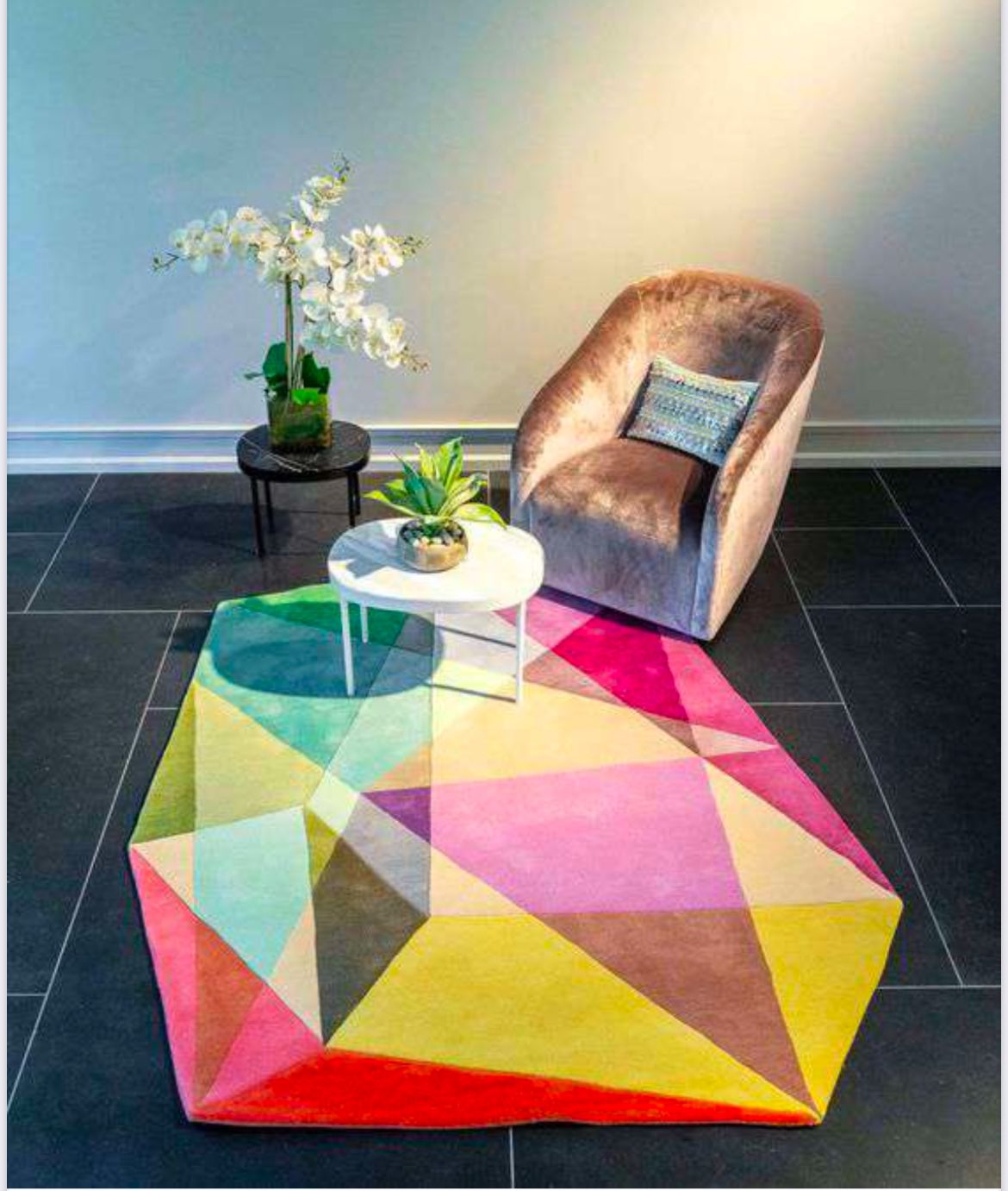 Abstract Geometric Living Room Rug