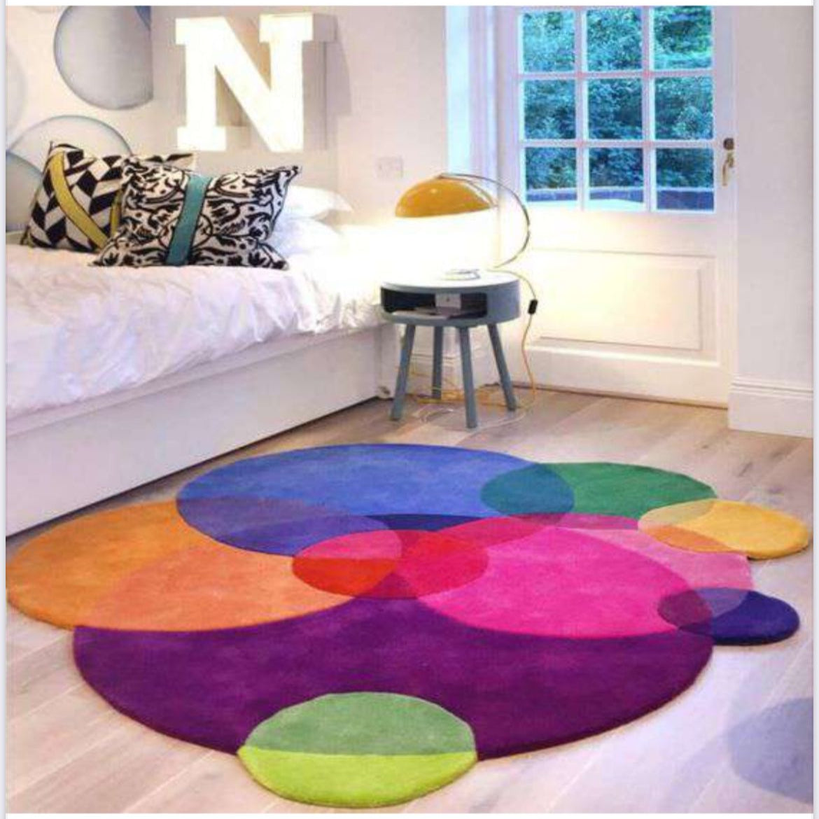 Abstract Geometric Living Room Rug