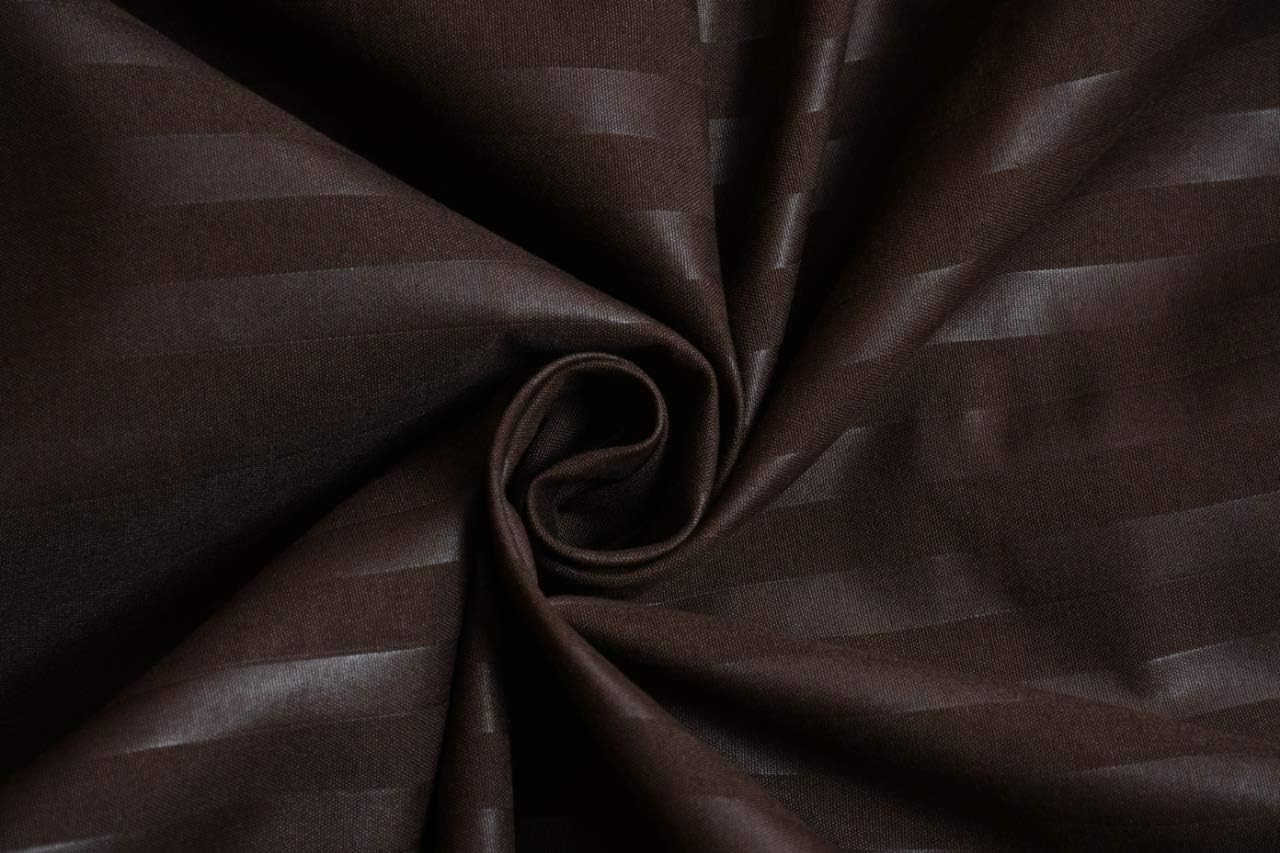 100% Pure Cotton Solid Stripe Bedsheet (410 Thread Count)