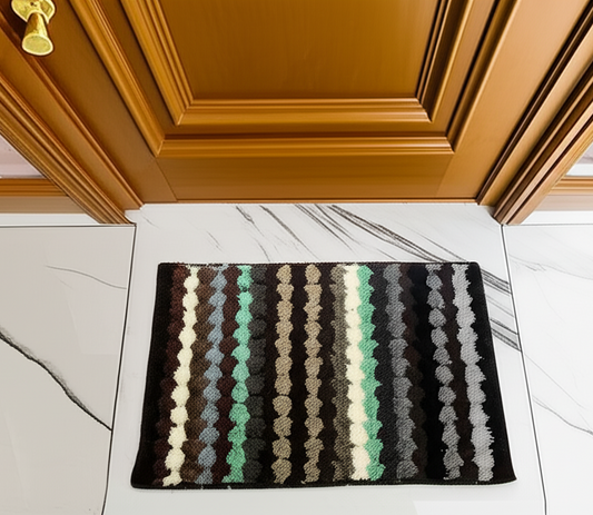Plush Absorbent Striped Bath Mat (40x60 CM)