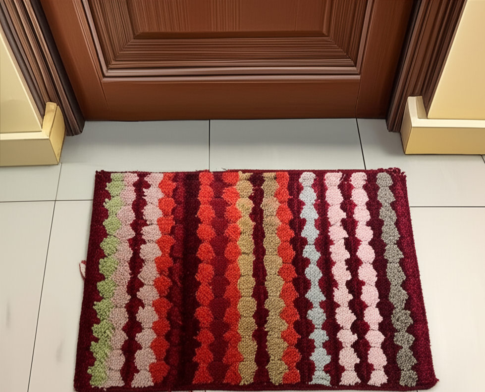 Plush Absorbent Striped Bath Mat (40x60 CM)