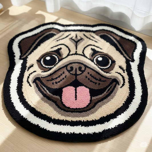 Pug Pelt Rug Custom Small Rugs – TheGoodVibez