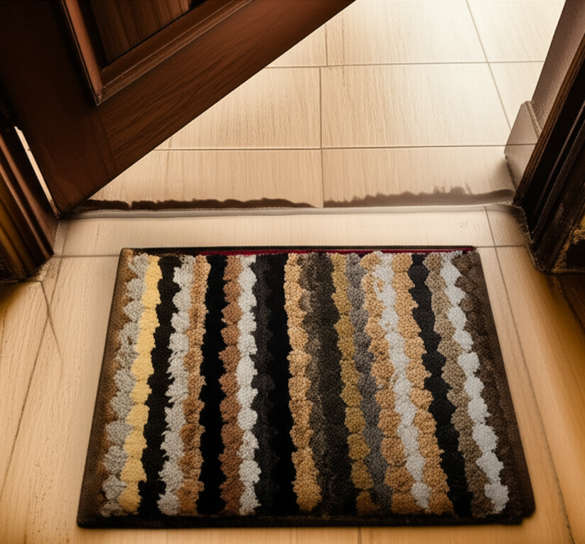 Plush Absorbent Striped Bath Mat (40x60 CM)
