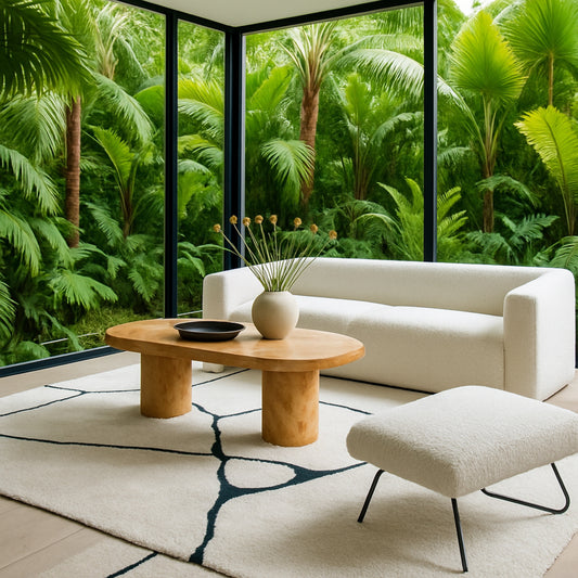 Elegant Abstract Living Room Rug