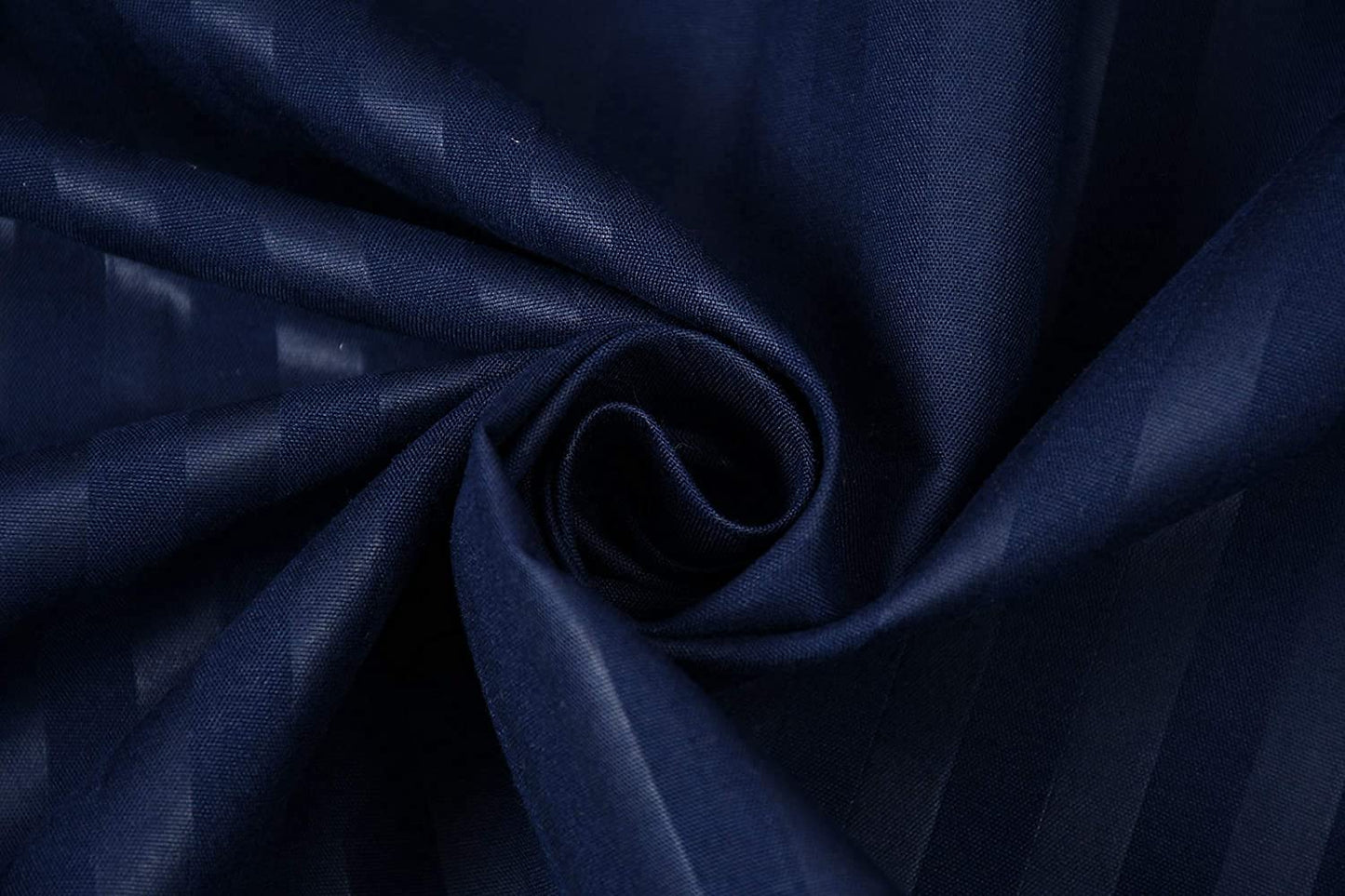 100% Pure Cotton Solid Stripe Bedsheet (410 Thread Count) - Elastic Fitted