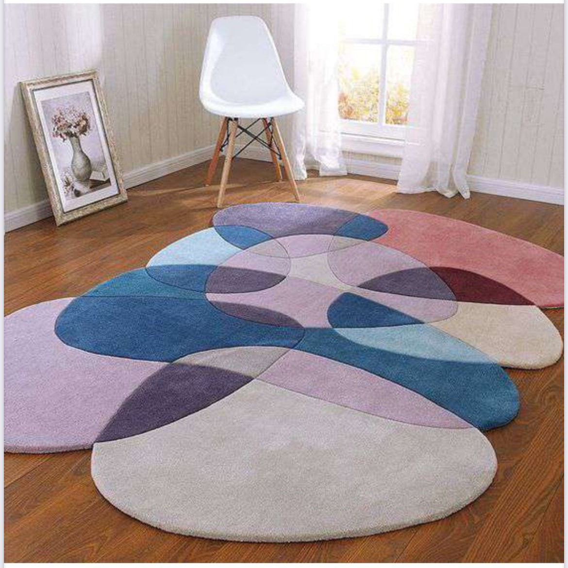 Elegant Abstract Living Room Rug