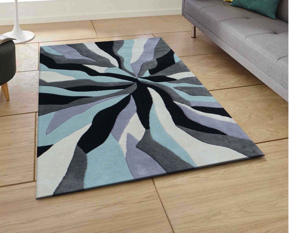 Swirls Contemporary Living Room Rug